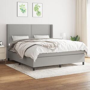 VidaXL Κρεβάτι Boxspring με Στρώμα Αν. Πράσινο 160x200εκ Υφασμάτινο