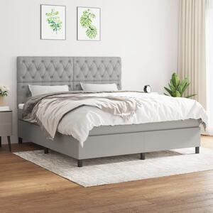 VidaXL Κρεβάτι Boxspring με Στρώμα Αν. Πράσινο 160x200εκ Υφασμάτινο