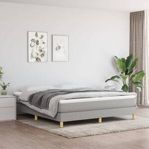 VidaXL Πλαίσιο Κρεβατιού Boxspring Ανοιχτό Γκρι 160x200 εκ. Υφασμάτινο