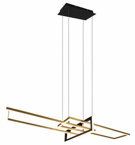 Φωτιστικό Οροφής Salinas 320310308 34W Led 110x40x150cm Brass Mat Trio Lighting