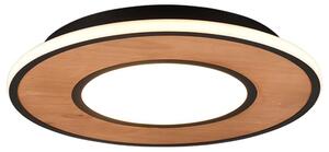 Φωτιστικό Οροφής - Πλαφονιέρα Deacon 626610232 37W Led Φ50cm Natural-Black Mat Trio Lighting