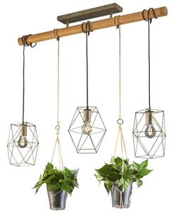 Φωτιστικό Οροφής - Ράγα Plant 301000367 3xE27 40W 115x22x150cm Antique Trio Lighting