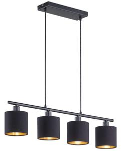 Φωτιστικό Οροφής - Ράγα Tommy R30334079 4xE14 28W 75x150cm Black Mat RL Lighting