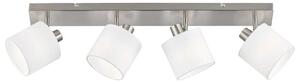 Φωτιστικό Οροφής - Σποτ Tommy R80334001 4xE14 28W 70x19cm Nickel Mat RL Lighting