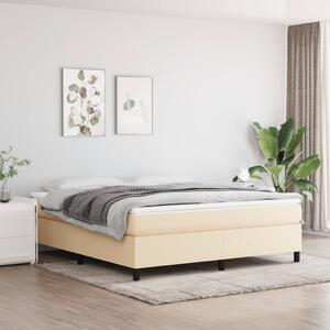 VidaXL Πλαίσιο Κρεβατιού Boxspring Κρεμ 180x200 εκ. Υφασμάτινο