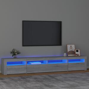 VidaXL Έπιπλο Τηλεόρασης με LED Γκρι Sonoma 240x35x40 εκ