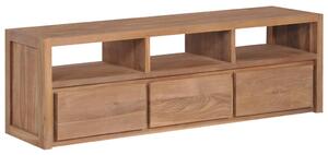 VidaXL Έπιπλο Τηλεόρασης 120x30x40 εκ Μασίφ Ξύλο Teak/Φυσικό Φινίρισμα