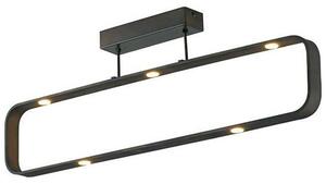 Φωτιστικό Οροφής - Πλαφονιέρα Moca LED-MOKA-PL7C Dimmable 7x5W Led 80x26cm Black Luce Ambiente Desig