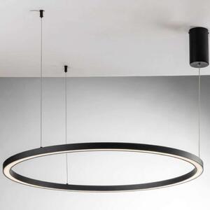 Φωτιστικό Οροφής Hoop LED-HOOP-S120-NER 60W Led Φ120cm 150cm Black Luce Ambiente Design