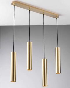 Φωτιστικό Οροφής - Ράγα Fluke I-FLUKE-S4 ORO 4xGU10 68x200cm Gold Luce Ambiente Design