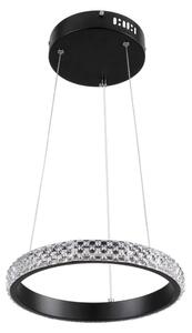 Φωτιστικό Οροφής Diamond 61126 Led 20W Φ25cm Black GloboStar