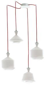 Φωτιστικό Οροφής Sugar I-SUGAR-S4 4xE27 Led 20x80x250cm White Luce Ambiente Design