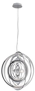 Φωτιστικό Οροφής Club I-CLUB-S50 CR 1xE27 Φ50cm 120cm Chrome Luce Ambiente Design