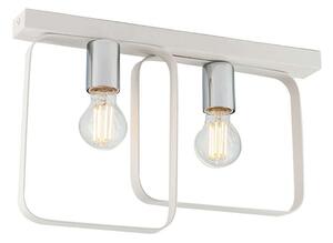 Φωτιστικό Οροφής - Πλαφονιέρα Smith I-SMITH-PL2-BCO 2xE27 41,5x27cm White Luce Ambiente Design