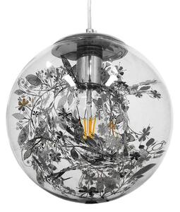 Φωτιστικό Οροφής Harper 01510 1xΕ27 Γιρλάντα Φ25x30cm Clear Nickel GloboStar