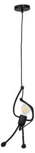 Φωτιστικό Οροφής Little Man 01652 1xΕ27 Φ20x40cm Black GloboStar