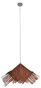 Φωτιστικό Οροφής Ricehat 01667 1xΕ27 Φ70x25cm Dark Brown GloboStar