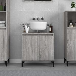 VidaXL Ντουλάπι Νιπτήρα Grey Sonoma 58 x 33 x 60 εκ. Επεξεργ. Ξύλο