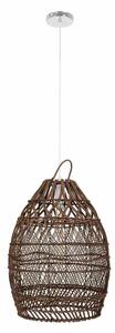 Φωτιστικό Οροφής Tahiti 00711 1xΕ27 Φ38x50cm Brown GloboStar