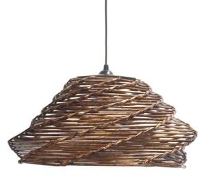 Φωτιστικό Οροφής MEC-5114-1 1xΕ27 40W Φ40cm 65cm Brown Aidonitsa