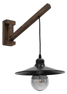 Φωτιστικό Τοίχου - Απλίκα Jonas 00882 1xE27 Φ26cm 26x50x17-50cm Dark Brown GloboStar