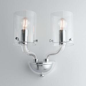 Φωτιστικό Τοίχου - Απλίκα Aurora I-AURORA-AP2 TR 2xE14 31x24cm Clear Luce Ambiente Design