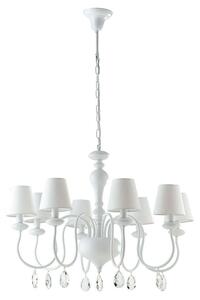 Φωτιστικό Οροφής - Πολυέλαιος Arthur I-ARTHUR/8 8xE14 Φ88cm 140cm White Luce Ambiente Design