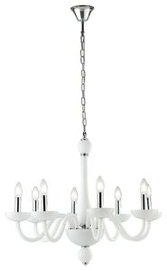 Φωτιστικό Οροφής Alfiere I-ALFIERE/8 BCO 8xE14 Φ74cm 178cm White Luce Ambiente Design