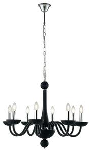 Φωτιστικό Οροφής Alfiere I-ALFIERE/8 NERO 8xE14 Φ74cm 178cm Black Luce Ambiente Design