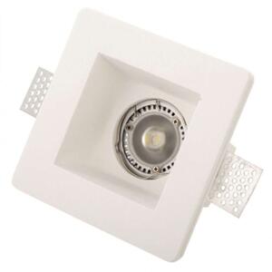 Σποτ Χωνευτό Τετράγωνο Χ0001 12x12cm 1xGU10 White Inlight