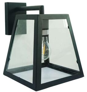 Φωτιστικό Τοίχου-Απλίκα VK/03156/WA/B 19x25cm 1xΕ27 40W Black-Clear VKLed