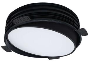 Φωτιστικό Οροφής Χωνευτό VK/04348/B/W/35 Φ25cm Led 1350Lm 20W 3000K Black VKLed