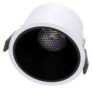 Φωτιστικό Οροφής - Σποτ Χωνευτό Pluto-B 60259 15W Led Φ10,4x6,5cm White-Black GloboStar