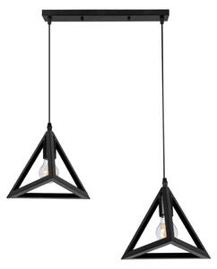 Φωτιστικό Οροφής Triangle 00611 E27 60x22x130cm Black GloboStar