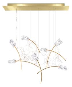 Φωτιστικό Οροφής - Ράγα Tulip 7 Linear Gold Slamp