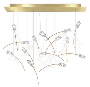 Φωτιστικό Οροφής - Ράγα Tulip 14 Linear Gold Slamp