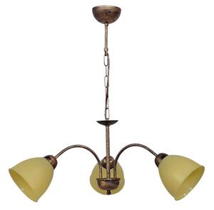 Φωτιστικό Οροφής Ovo 01-0319 3/Ε27 Φ65x65cm Bronze-Honey Heronia