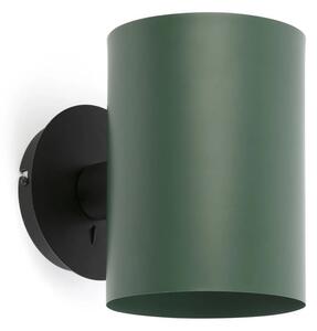 Φωτιστικό Τοίχου - Απλίκα Guadalupe 20031-81 E27 max 15W Black-Green Faro Barcelona