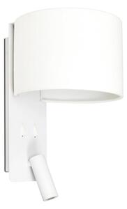 Φωτιστικό Τοίχου - Απλίκα Fold 64304 E27 max 15W Mε Reader 3W 3000K 200Lm White Faro Barcelona