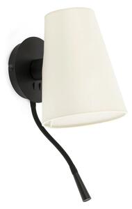 Φωτιστικό Τοίχου - Απλίκα Lupe 20032-88 E27/Led 3000K, 100Lm Black-Beige Faro Barcelona