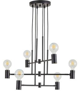 Φωτιστικό Οροφής Adept 77-8250 63x63x100cm 6xE27 60W Black Homelighting