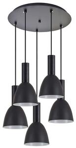 Φωτιστικό Οροφής Adept Tube 77-8552 40x40x300cm 5xE27 60W Black Homelighting