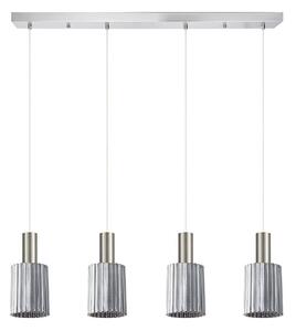 Φωτιστικό Οροφής - Ράγα Adept Tube 77-8398 85x12x300cm 4xE27 60W Nickel-Smoke Homelighting