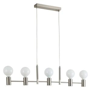 Φωτιστικό Οροφής - Ράγα Adept 77-8248 95x5x120cm 5xE27 60W Nickel Homelighting