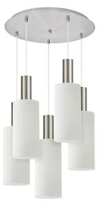 Φωτιστικό Οροφής Adept Tube 77-8475 40x40x300cm 5xE27 60W Nickel-White Homelighting