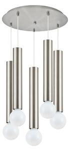 Φωτιστικό Οροφής Adept Tube 77-8663 5,5x300cm 5xE27 60W Nickel Homelighting