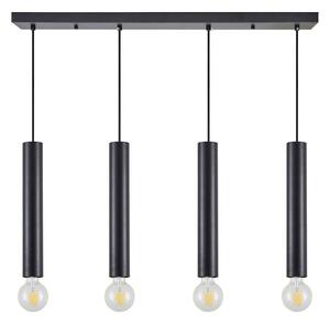 Φωτιστικό Οροφής - Ράγα Adept Tube 77-8674 85x8x300cm 4xE27/GU10 60W Black Homelighting