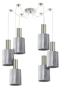 Φωτιστικό Οροφής Adept Tube 77-8393 50x50x300cm 6xE27 60W Nickel-Smoke Homelighting