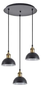 Φωτιστικό Οροφής Adept 77-8778 35x35x300cm 3xE27 60W Black-Gold Homelighting