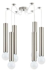 Φωτιστικό Οροφής Adept Tube 77-8659 5,5x300cm 6xE27 60W Nickel Homelighting